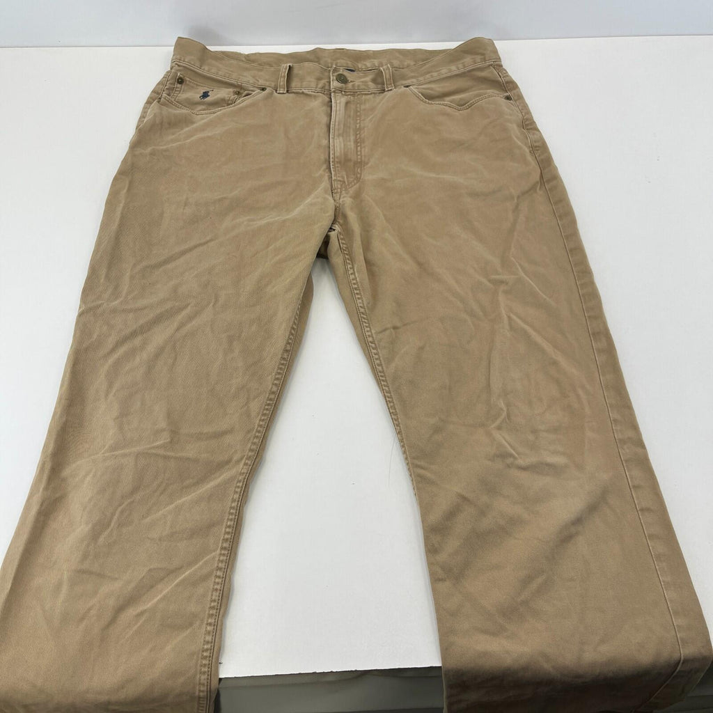 Polo Ralph Lauren Beige Chino Trousers Men's Straight Leg W38" L30"