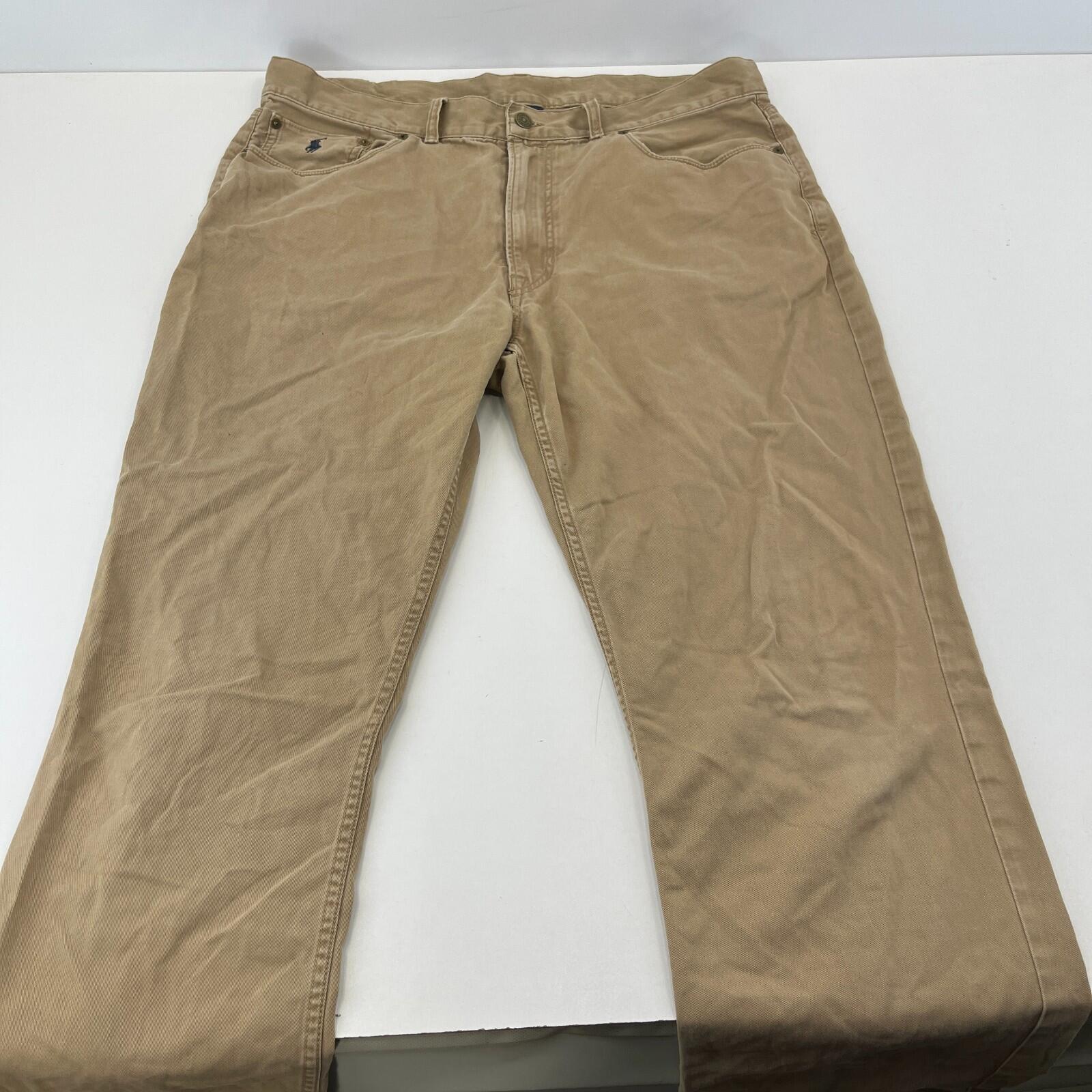 Polo Ralph Lauren Beige Chino Trousers Men's Straight Leg W38" L30"