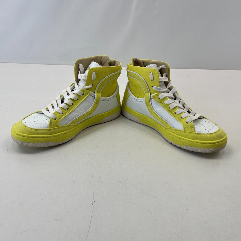 Superdry High Top Trainers - Vegan Leather Yellow White Neutral size UK 4 EU 37