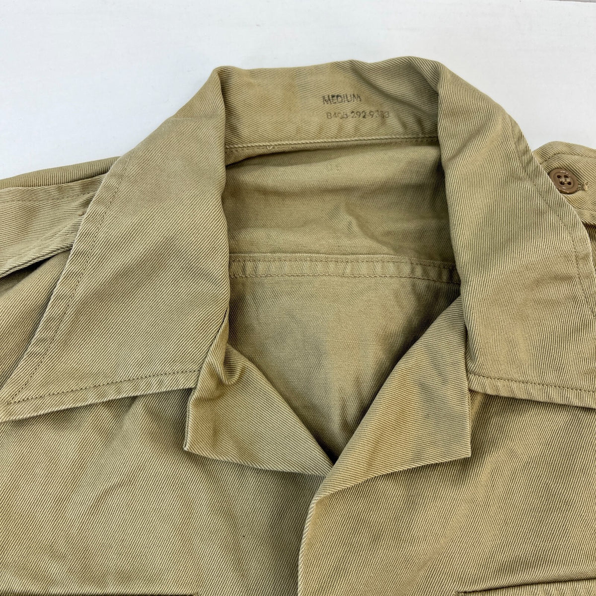 Vintage US Marines USMC Twill Workwear Shirt Short Sleeve Military size M