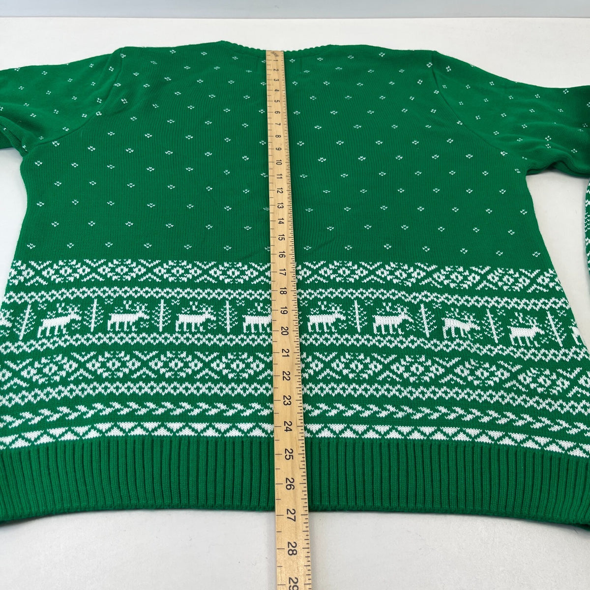 Heineken Christmas Jumper Green Men's Festive Work Party size XL