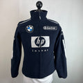BMW Williams F1 Racing Team Embroidered Fleece Jacket in Black Womens UK size 10