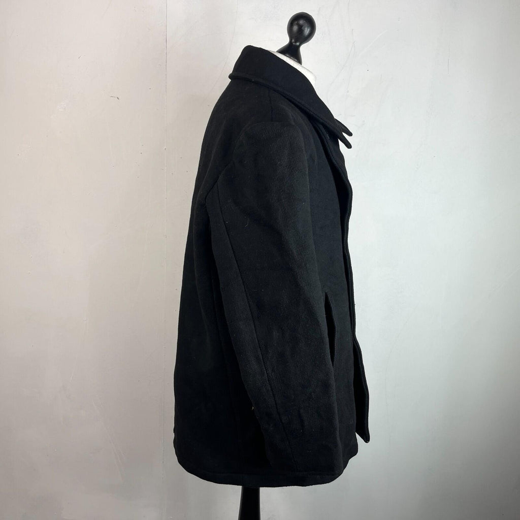 Genuine US Navy Black Wool Deck Jacket size XL Mil-Tec Formal Military