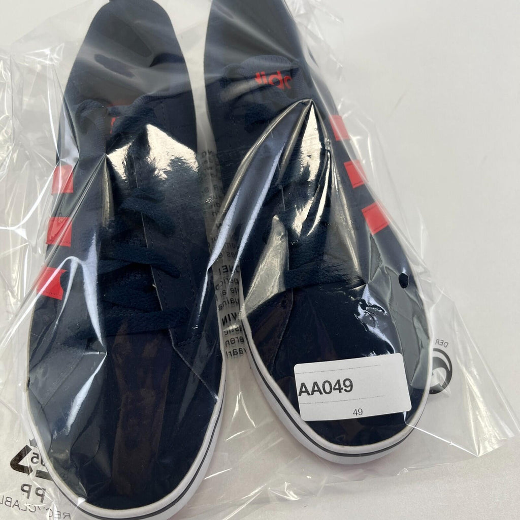 Adidas VS Pace Trainers Casual Shoes in Navy Blue & Red UK size 7 / EU 40 2/3