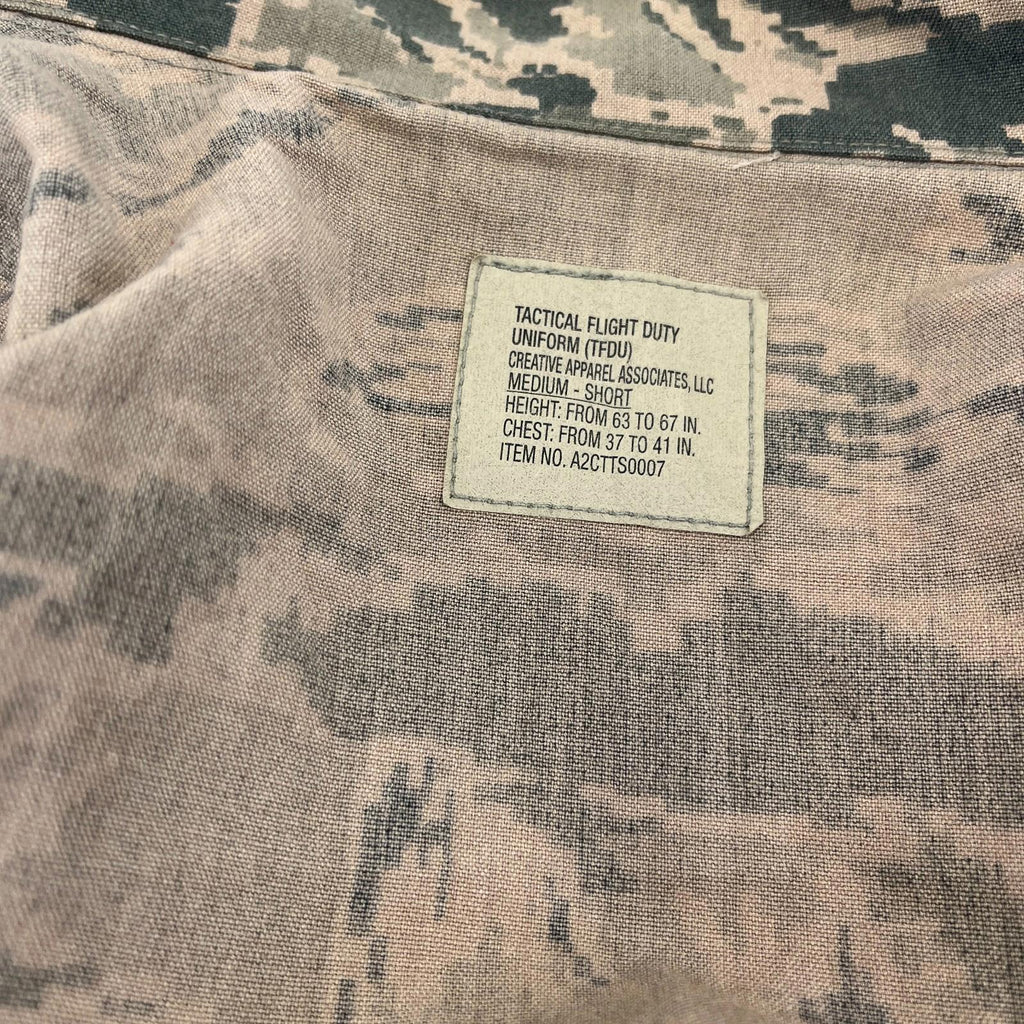 US Air Force Tactical Flight Duty Uniform Jacket Tiger Stripe BDU Medium Short