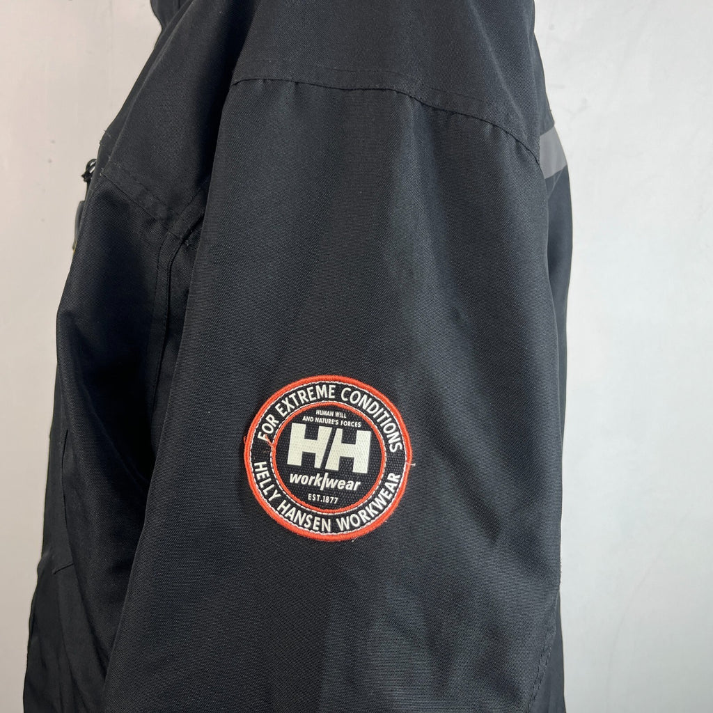 Helly Hansen Workwear Jacket Men's size XL Black Chore Coat Quilt Lined