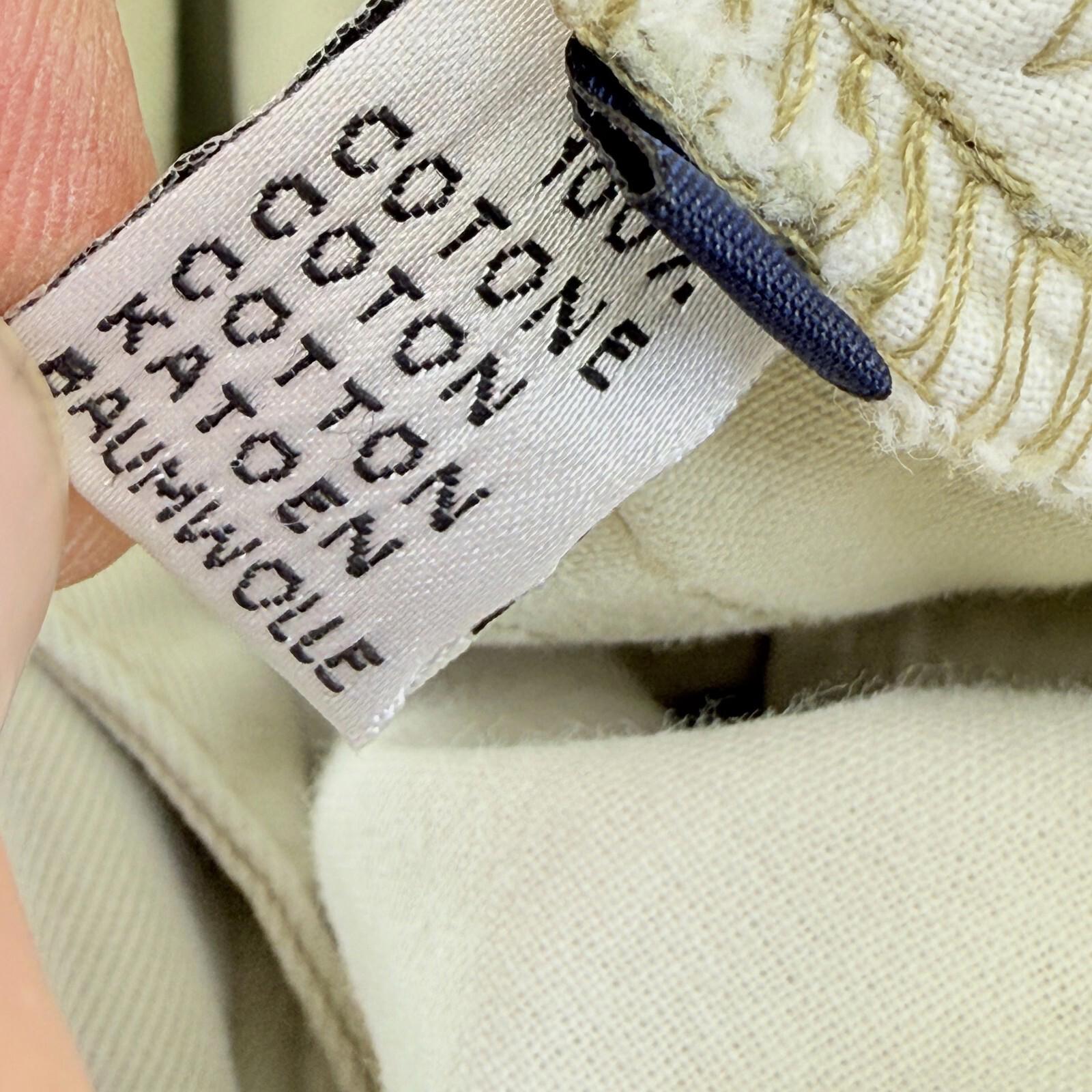 Nautica Men's Chino Jeans in Light Beige W33" L30" 100% Cotton Straight Leg VGC