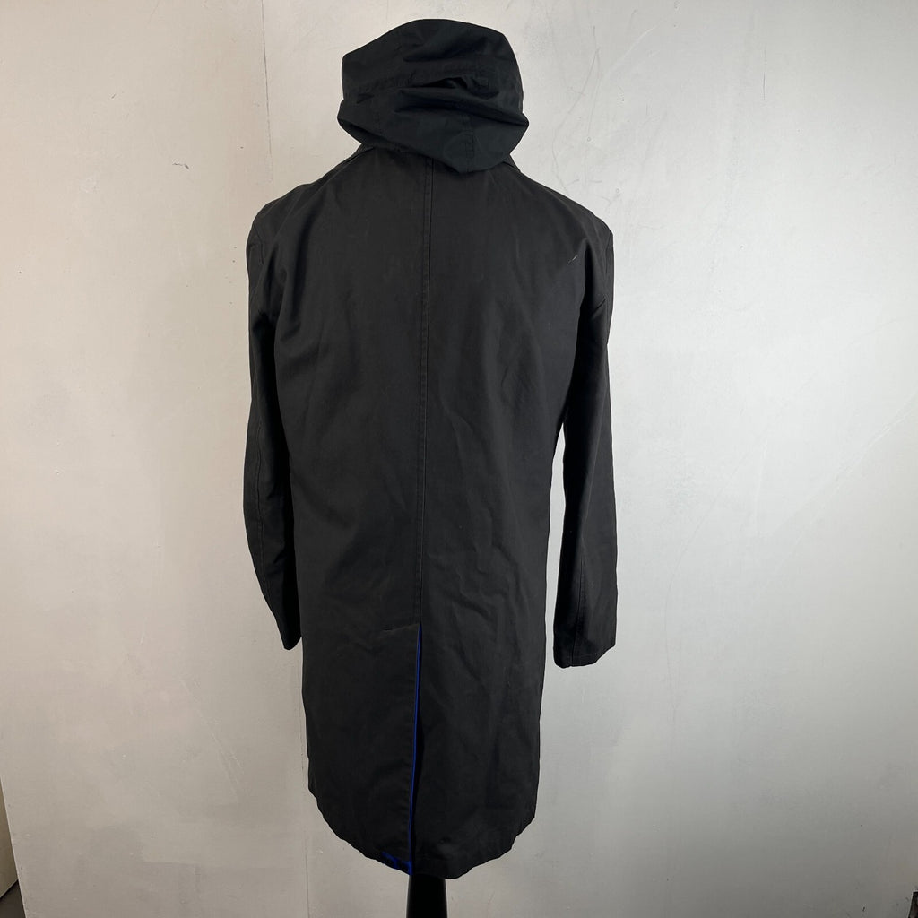 Superdry Idris Elba The Director Raincoat Jacket w/ Removable Hood Black size M