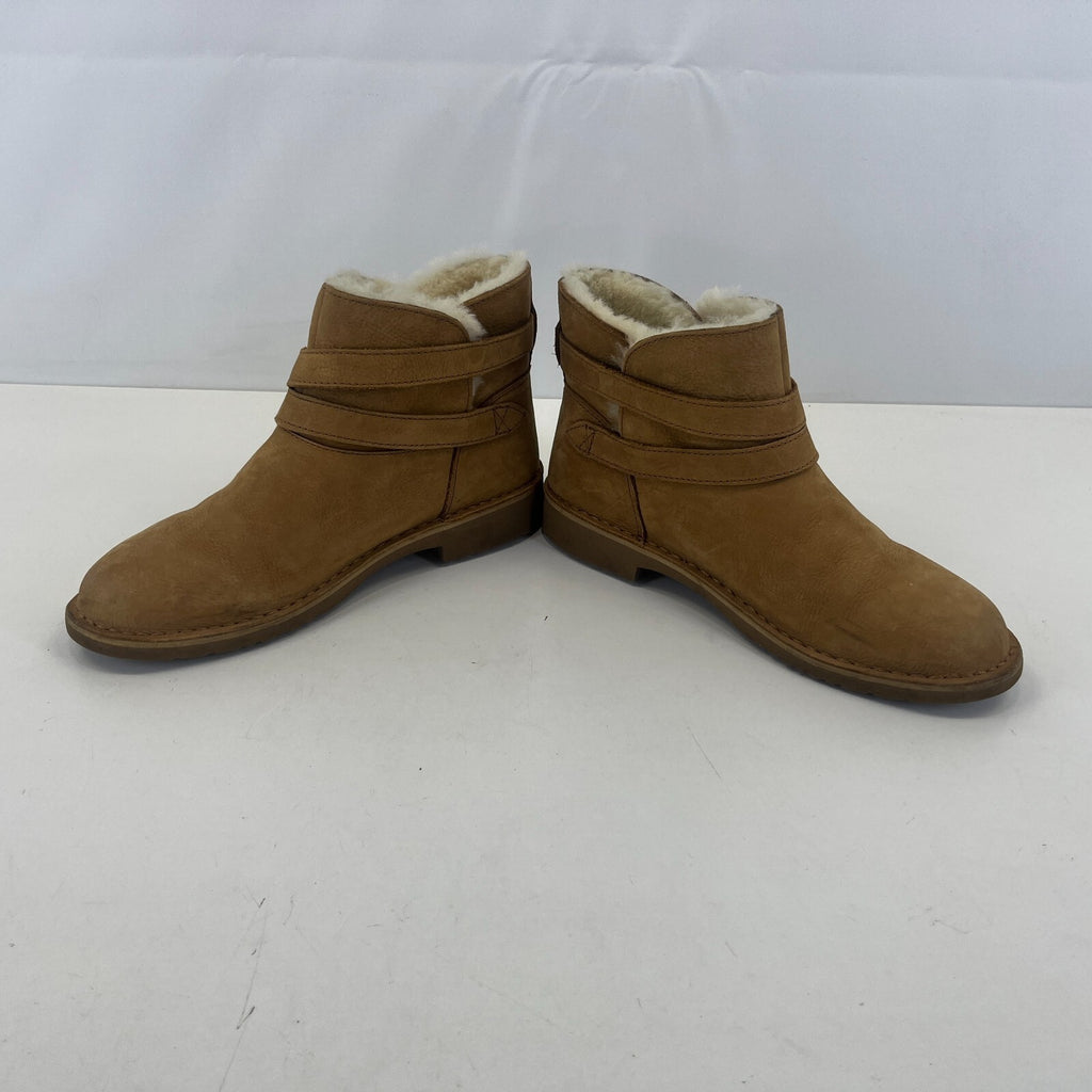 Ugg Aliso Women's Ankle Boots Tan Suede Leather size UK 8 EU 41 Model 1014623