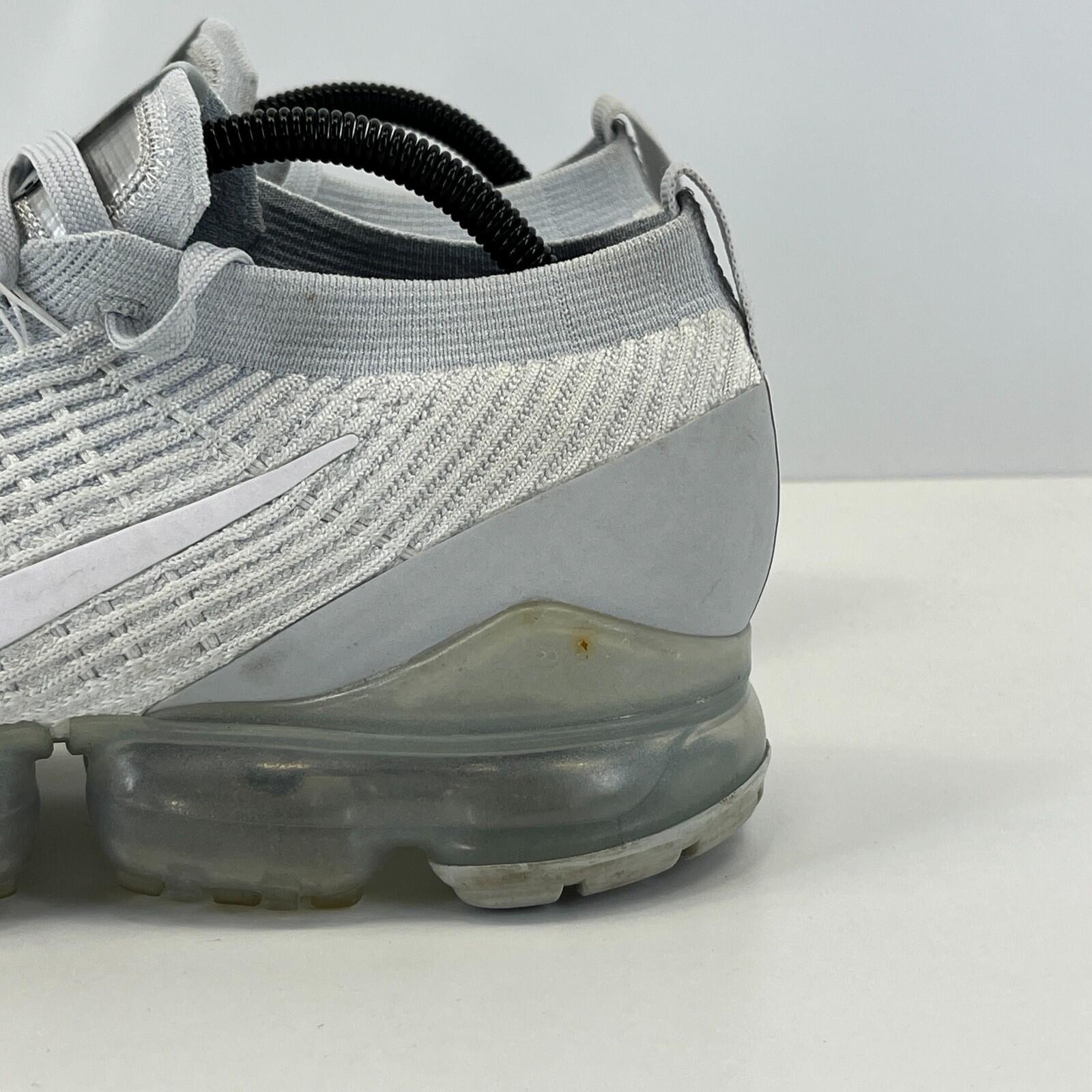 Nike Air Vapormax Flyknit 3 Platinum Light Grey 2019 size U.K 9.5