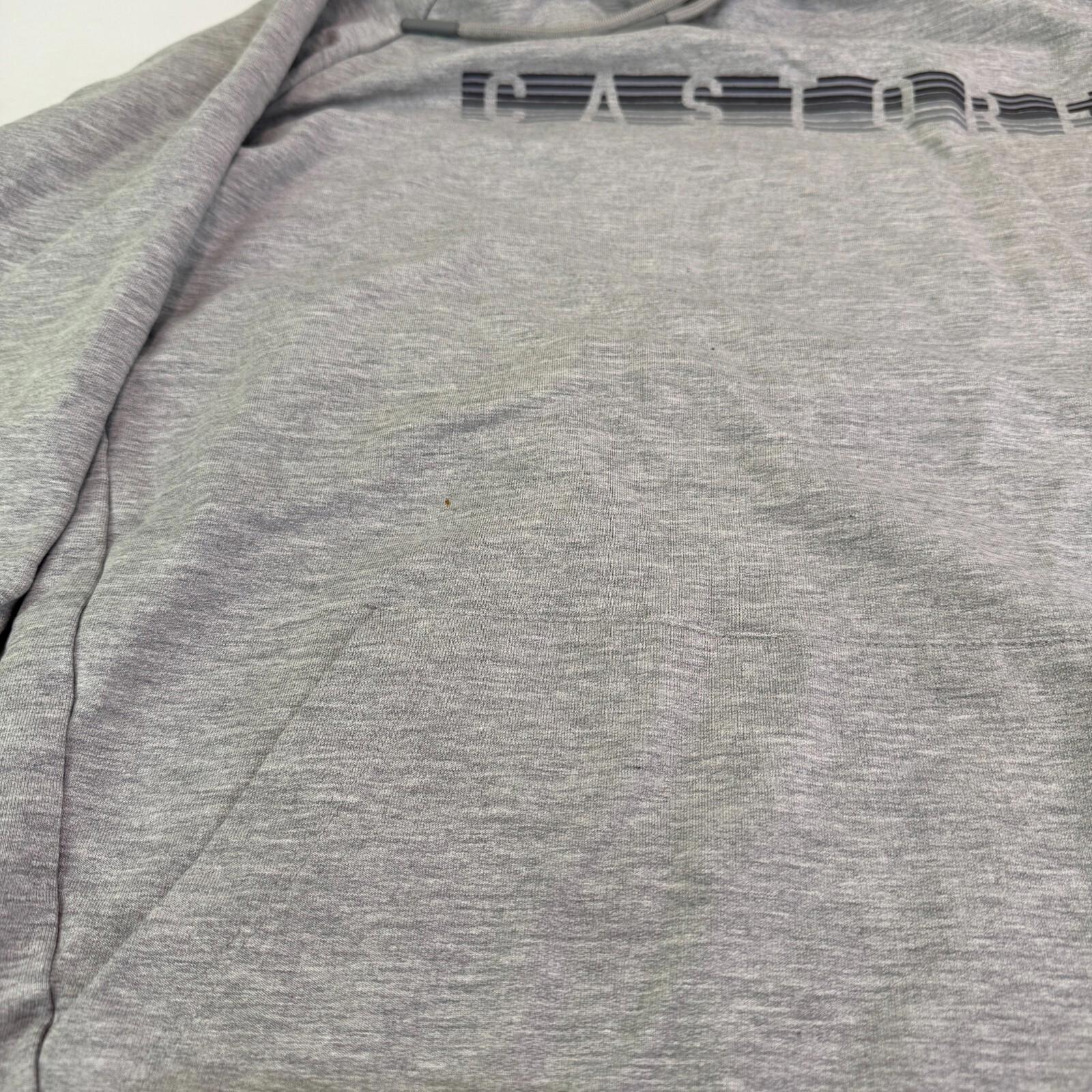 Castore Graphic Spellout Hoodie Mottled Grey size Small - VGC