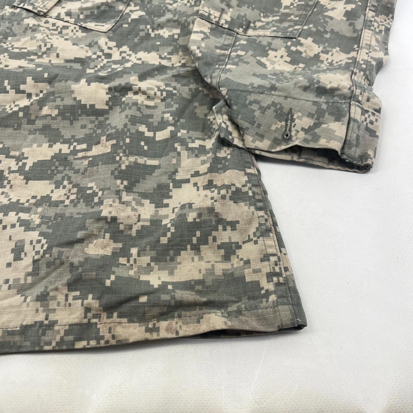 US Army Digital Camo Hot Weather Combat Jacket Ripstop US size Small-Reg - UK M