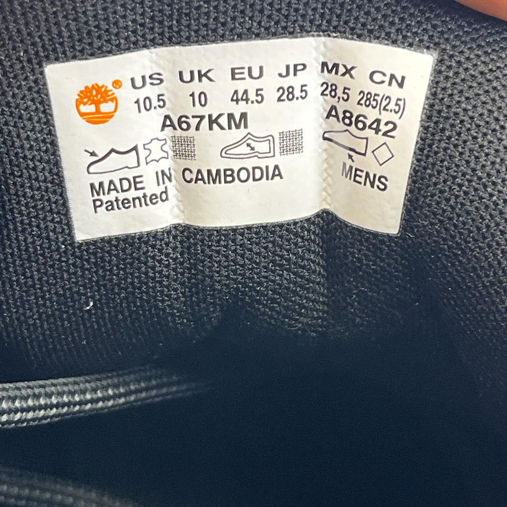 Timberland Euro Trekker Low Mens Hiking Trainers in Black UK size 10 / EU 44.5