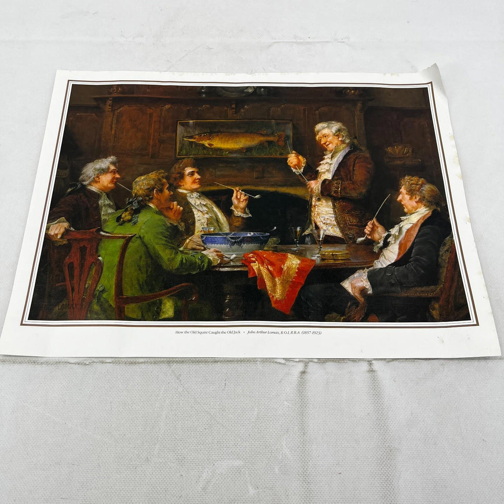 How the Old Squire Caught the Old Jack John Arthur Lomax Textured Print
