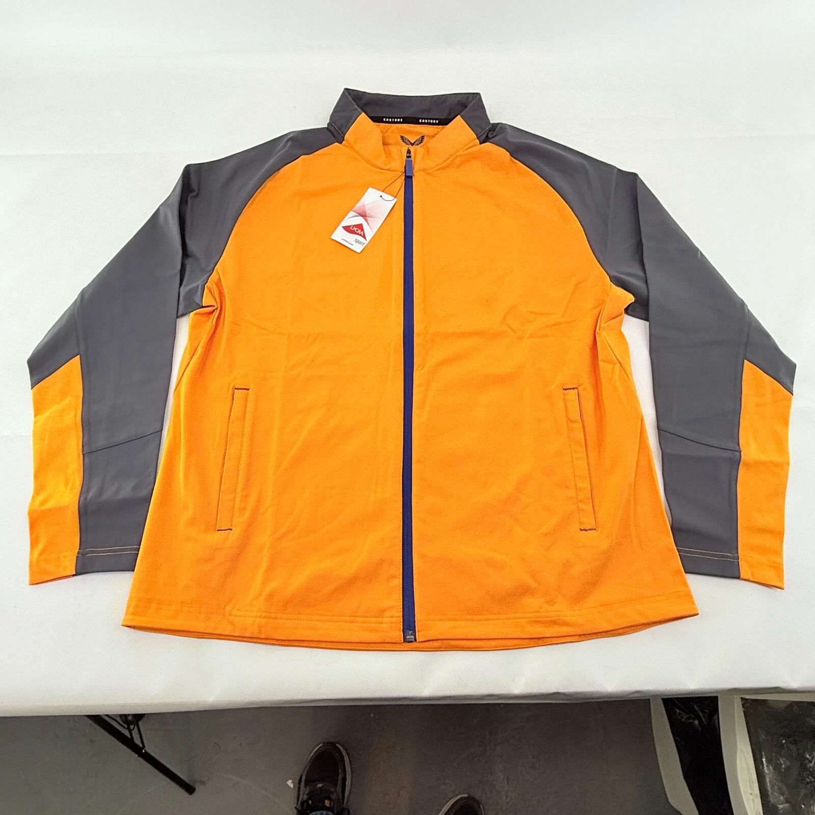 Castore Women’s Soft Shell Training Jacket in Orange & Black size 18