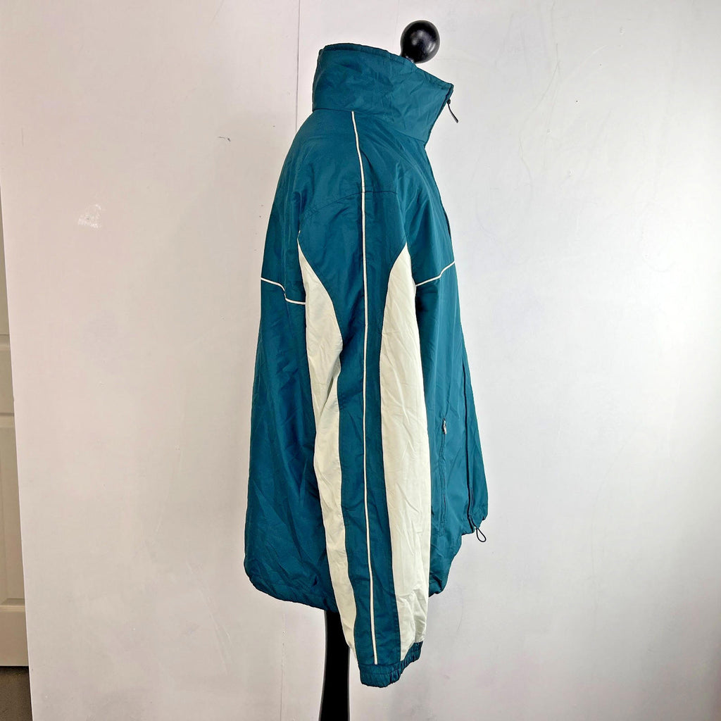 Rukka Men's Casual Jacket Teal Green Windbreaker size Large Oversized