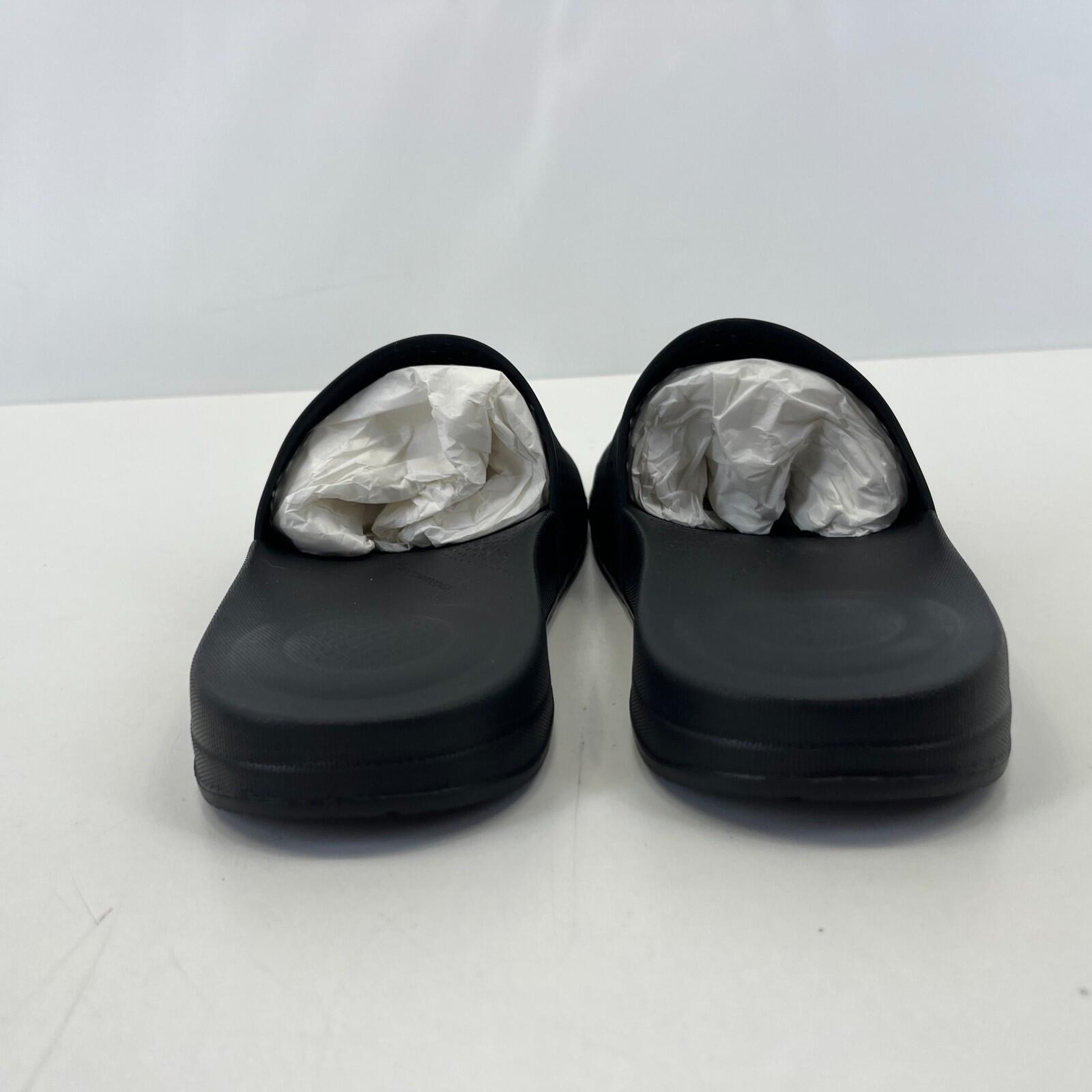 FitFlop Iqushion Arrow Pool Slides in Black size UK 7 EU 41 - New Boxed
