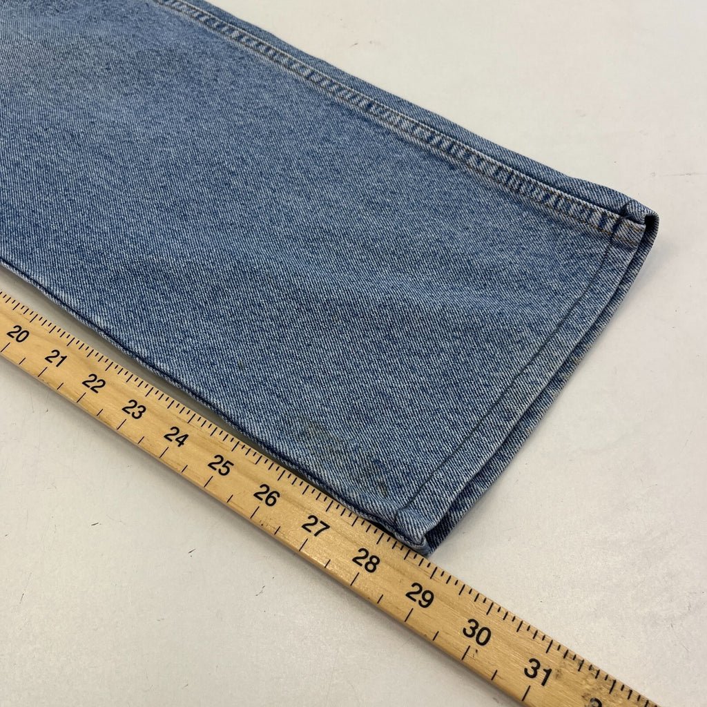 Wrangler Men's Blue Regular Fit Straight Leg Denim Jeans W40" L29"