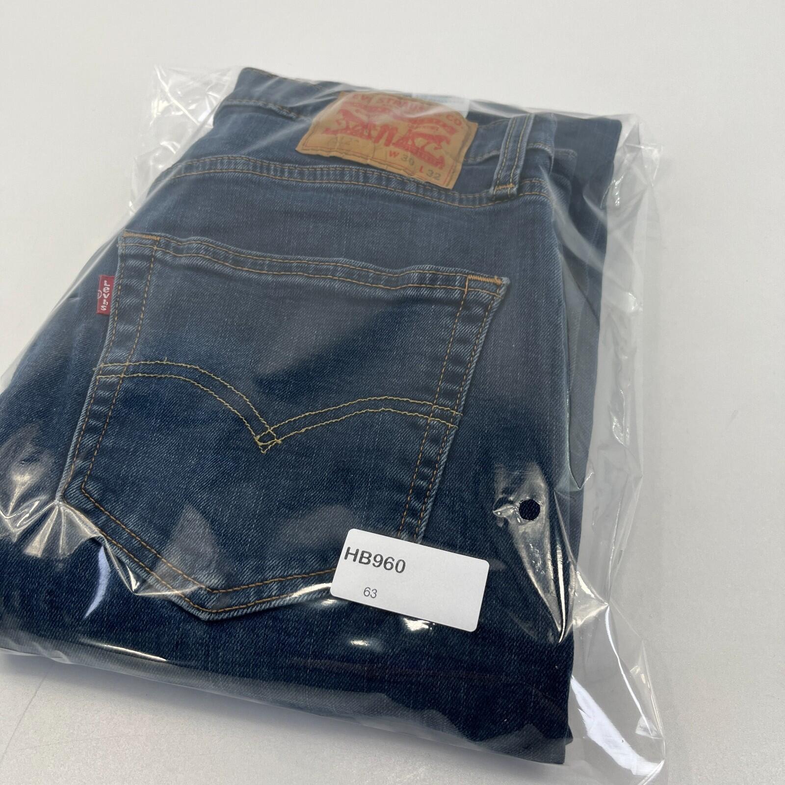 Levis 512 Slim Jeans W30" *L29" Men Blue Stretch Red Tab Zip Fly