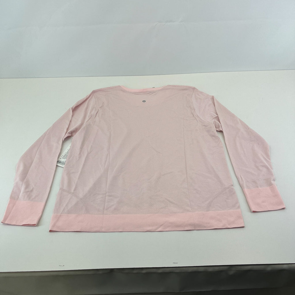 Lululemon Swiftly Relaxed Long-Sleeve Shirt in Pink size UK 18 US 14