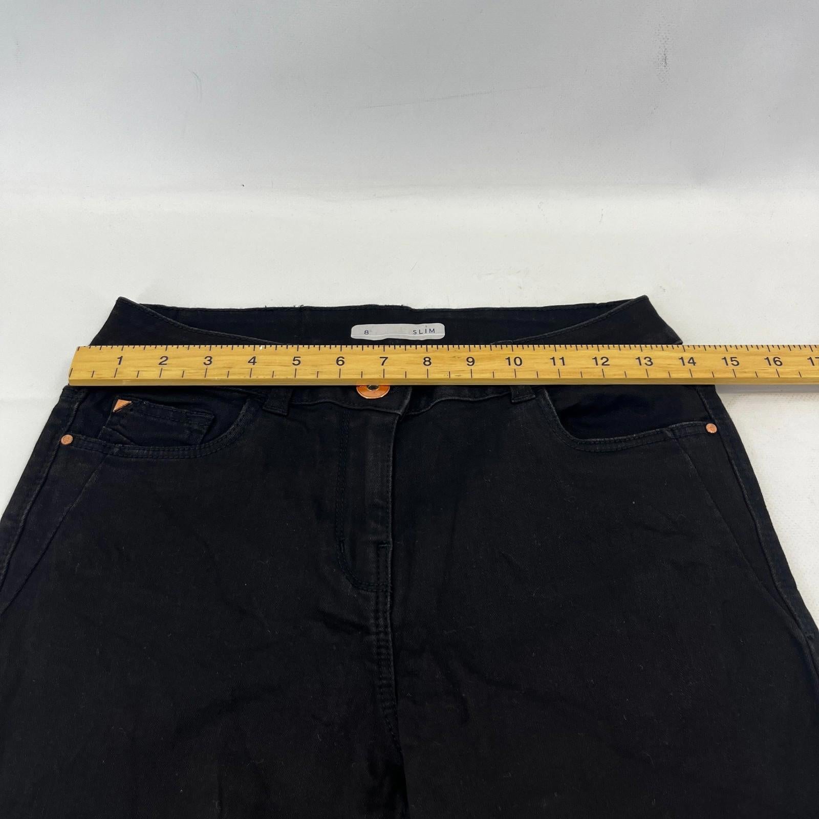 Nutmeg Slim Fit Jeans in Black UK Women's size 8 - NWOT