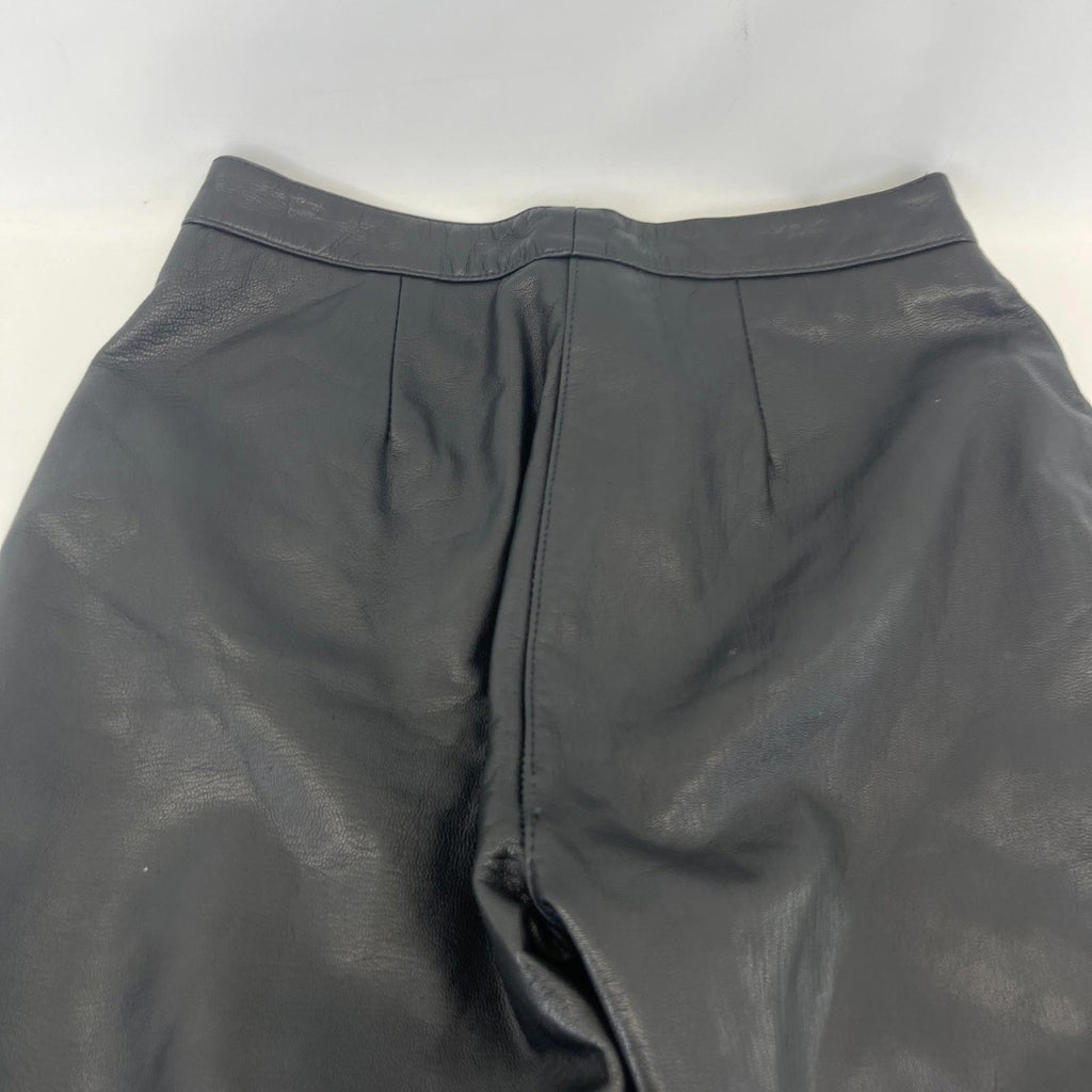 Women’s Real Leather Trousers/Jeans in Black UK size 12