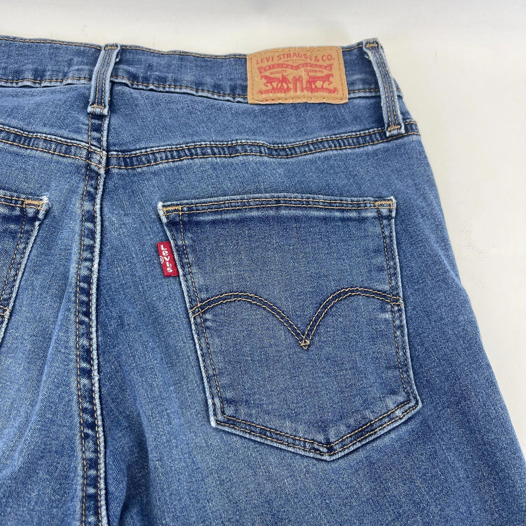 Levi's Slimming Skinny Stretch Jeans Women's W28" L32" Mid Blue Denim