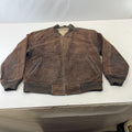 Clipper Mist Men's Dark Brown Suede Leather Bomber Jacket UK size Medium