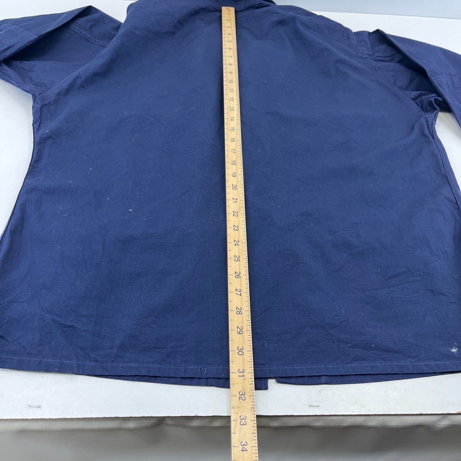 US Navy Chore Jacket Navy Blue Ripstop Workwear size XL-Regular