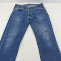 Levis 511 Premium Big E Slim Fit Jeans W34 L32 Blue Denim Straight Leg Mens