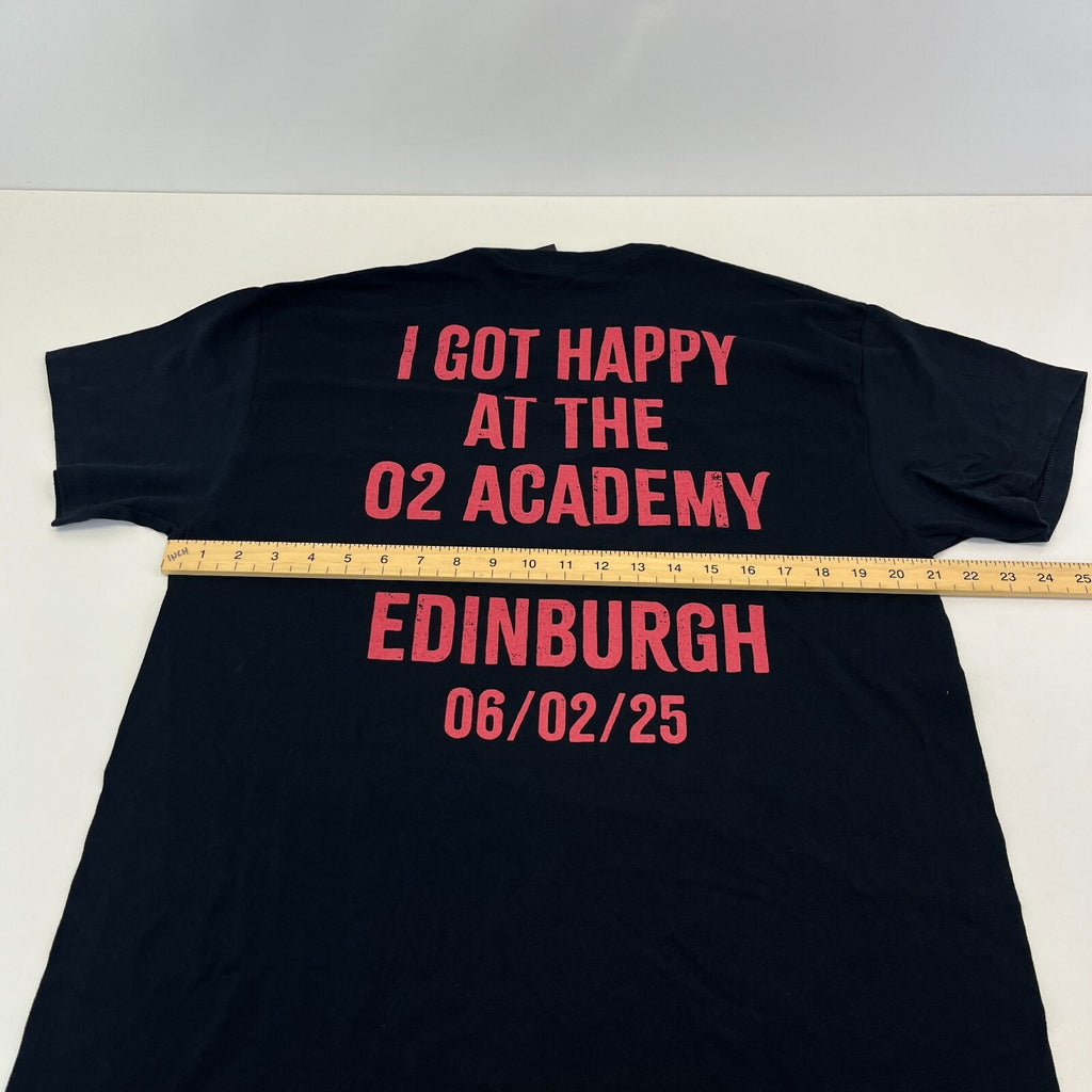 Bowling For Soup 2025 Tour T-Shirt Edinburgh Men's size Large Heavy Cotton