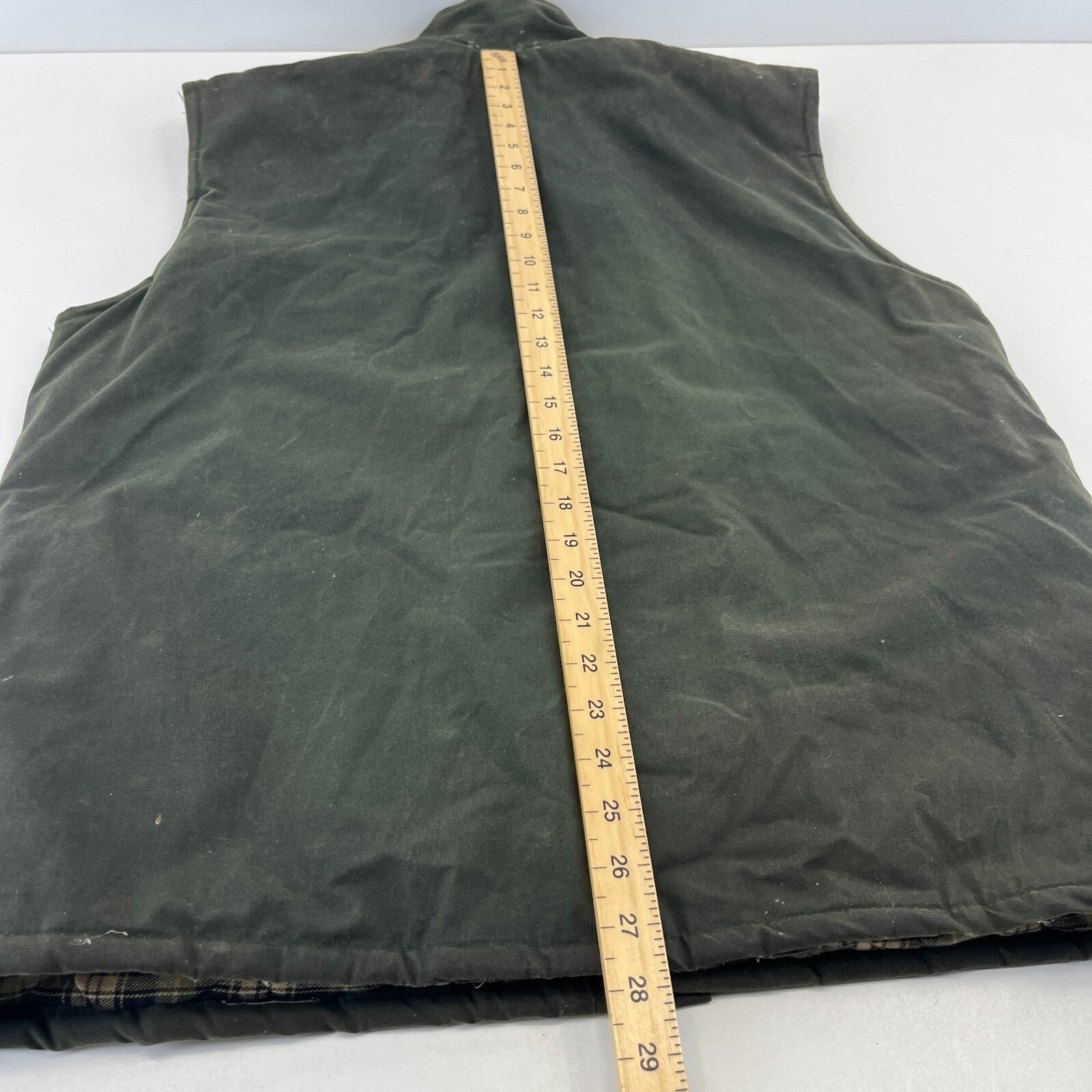 Elm Tree Men's Quilted Wax Gilet Body Warmer Jacket Dark Green size XL