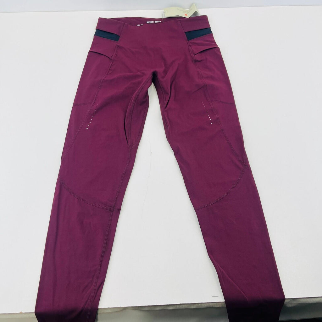 Sweaty Betty Ultimate Run Full Length Leggings in Garnet Red size Medium - New