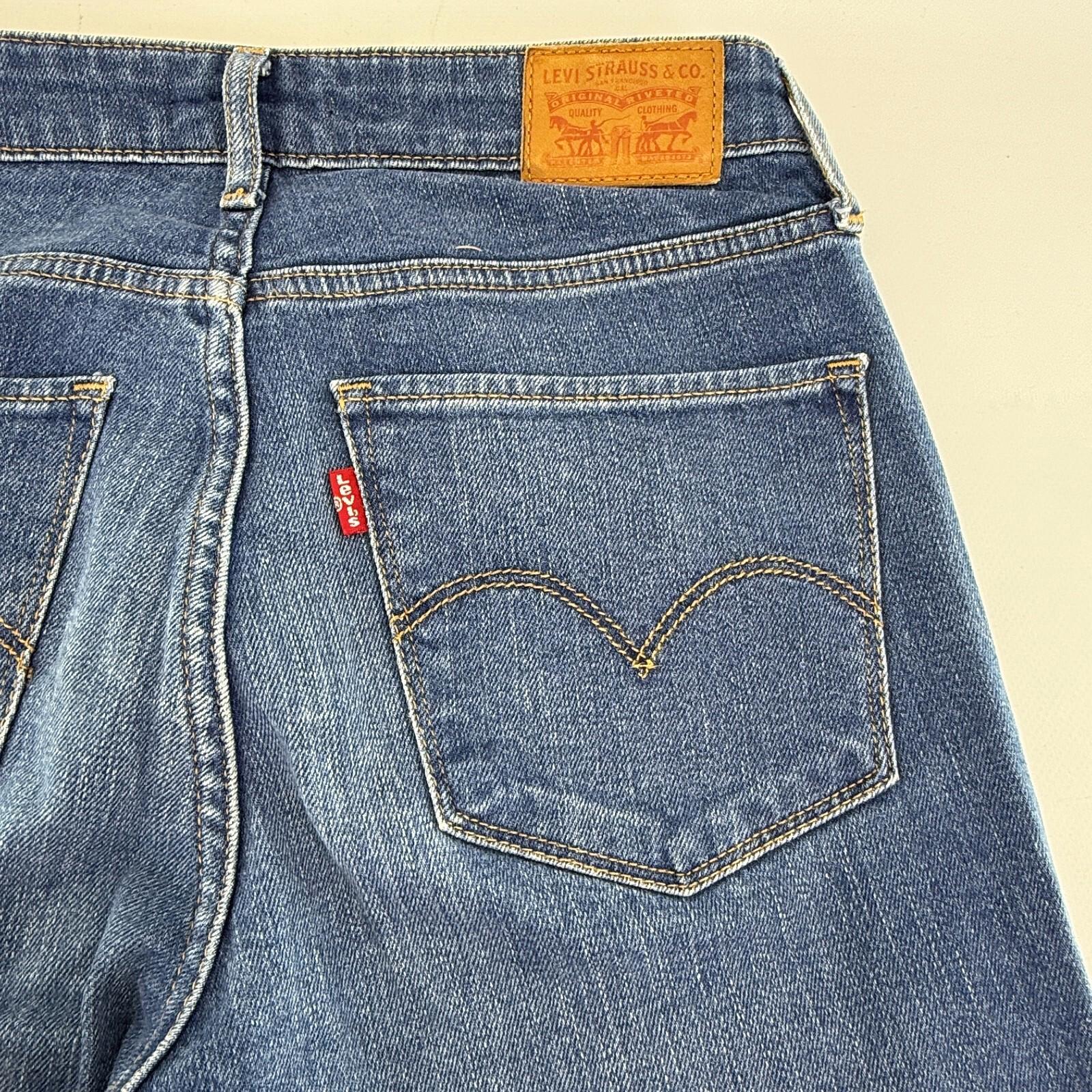 Levi's 721 High Rise Skinny Womens Jeans Blue Regular Straight W27" L32"