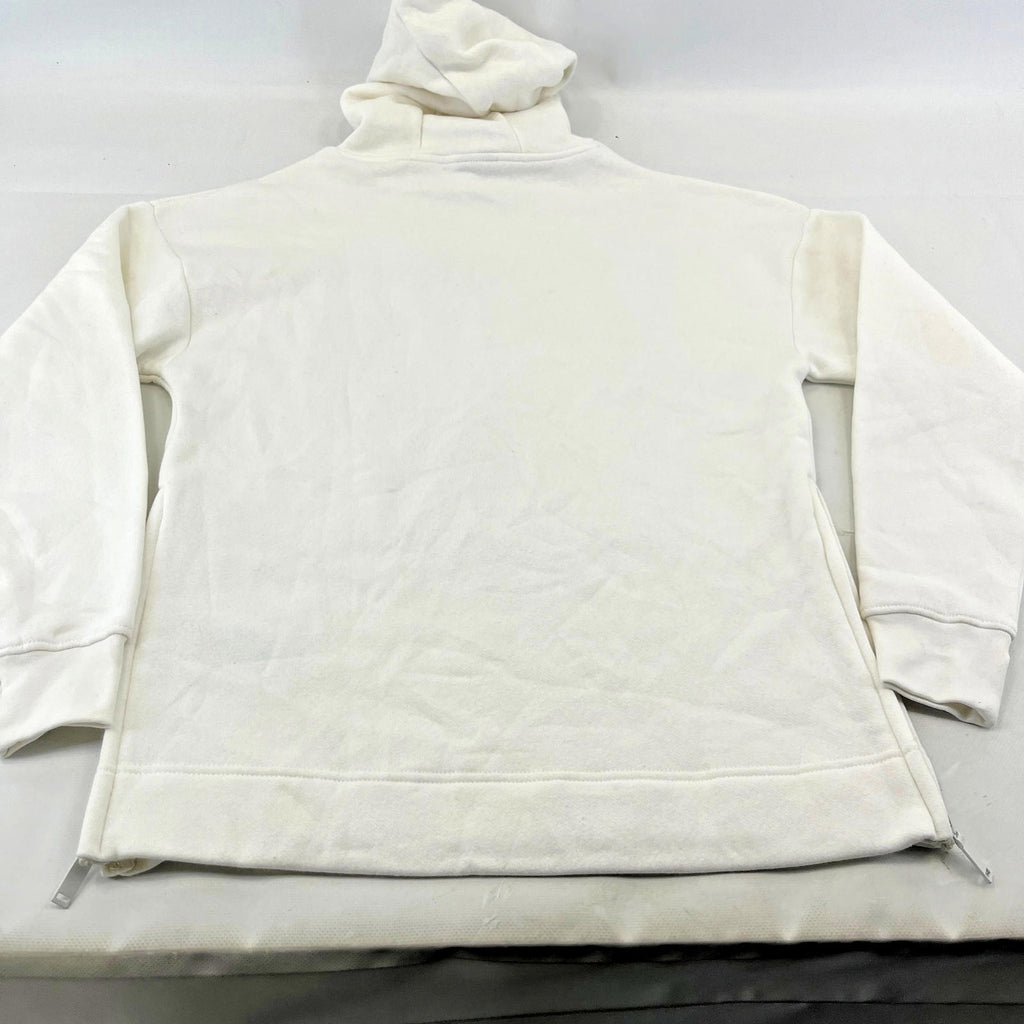 Bench Women's Hoodie Sweatshirt in White with Spellout size 8 Loose Fit - New
