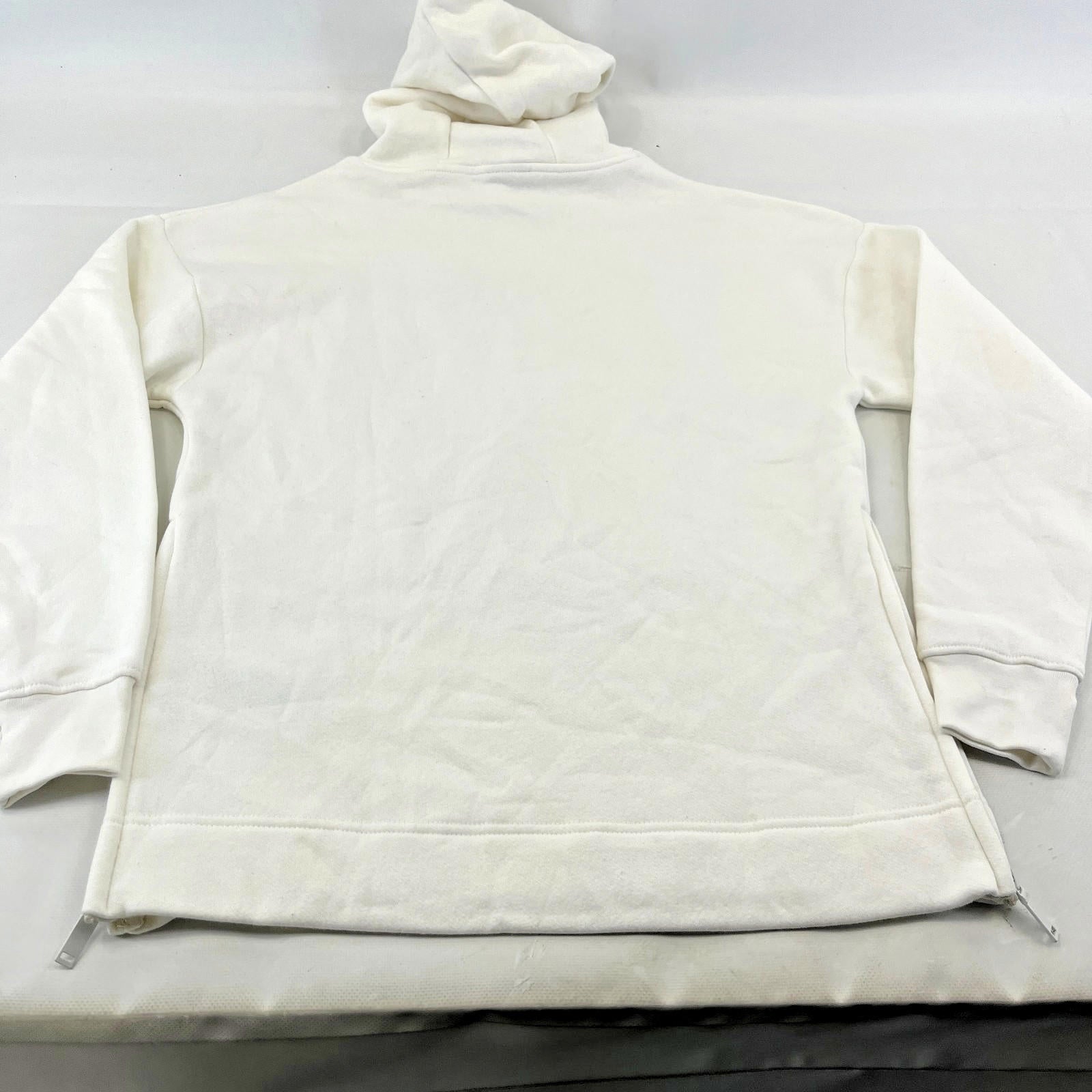 Bench Women's Hoodie Sweatshirt in White with Spellout size 8 Loose Fit - New