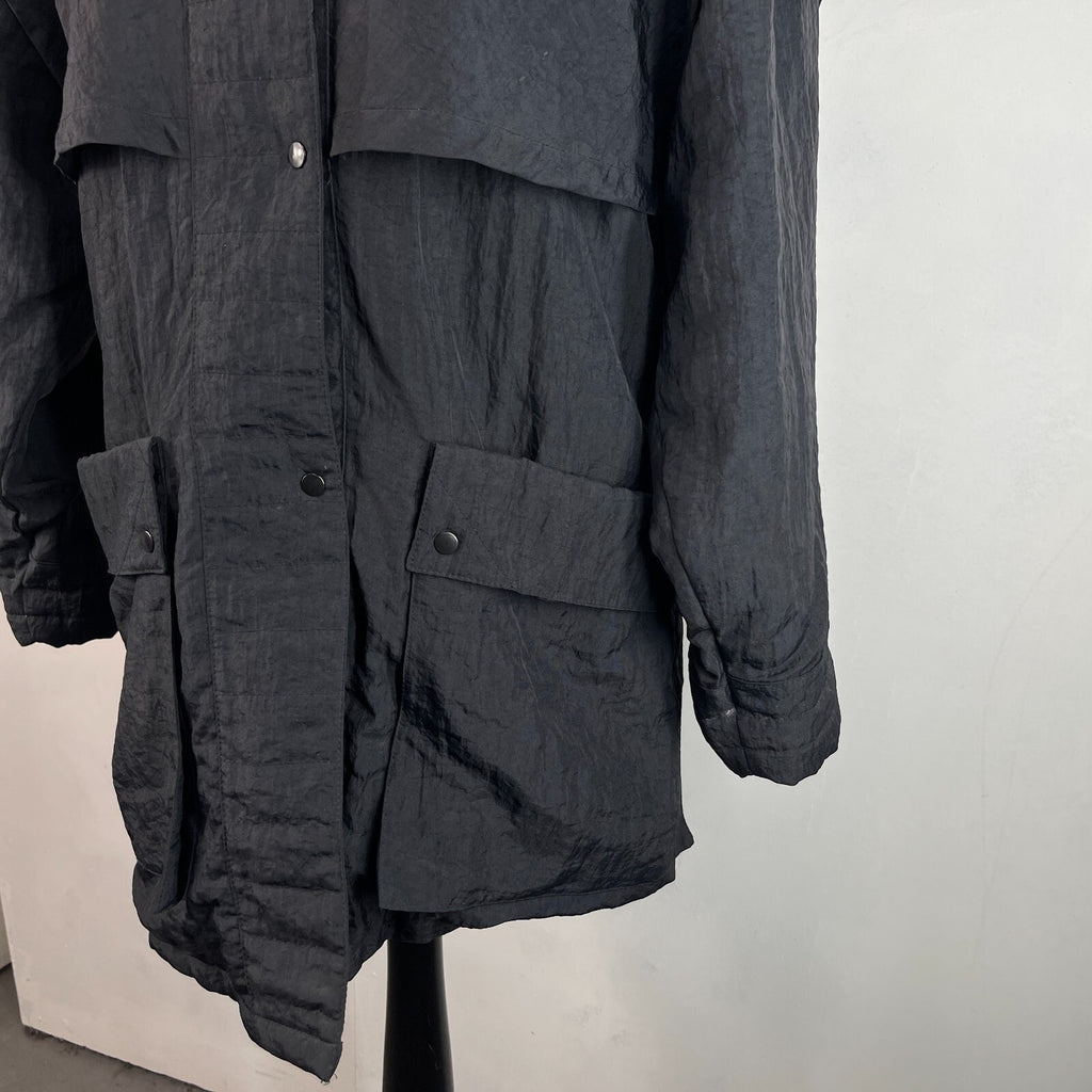 Genuine Macintosh Women's Insulated Mac Rain Trench Coat in Black UK size 12