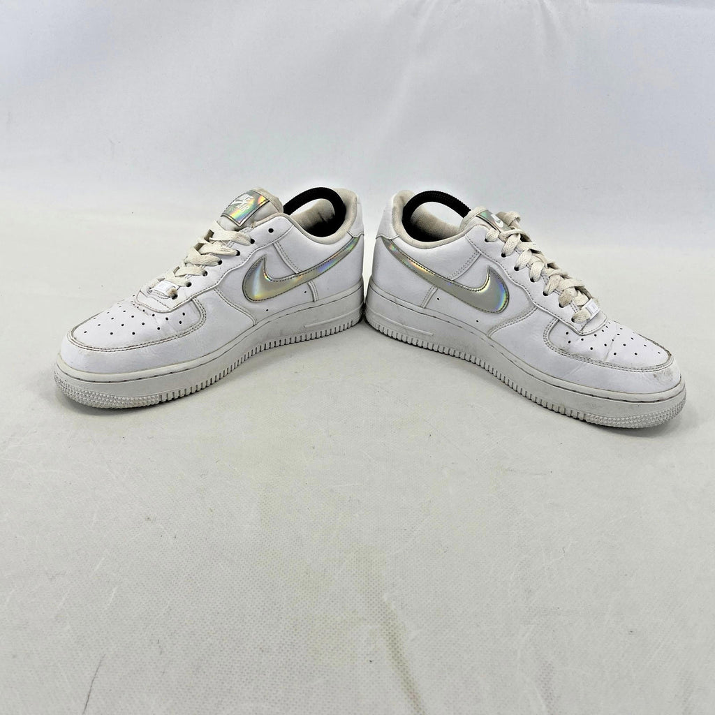 Nike Air Force 1 Trainers Women’s UK size 6 White with Holographic Swoosh AF1