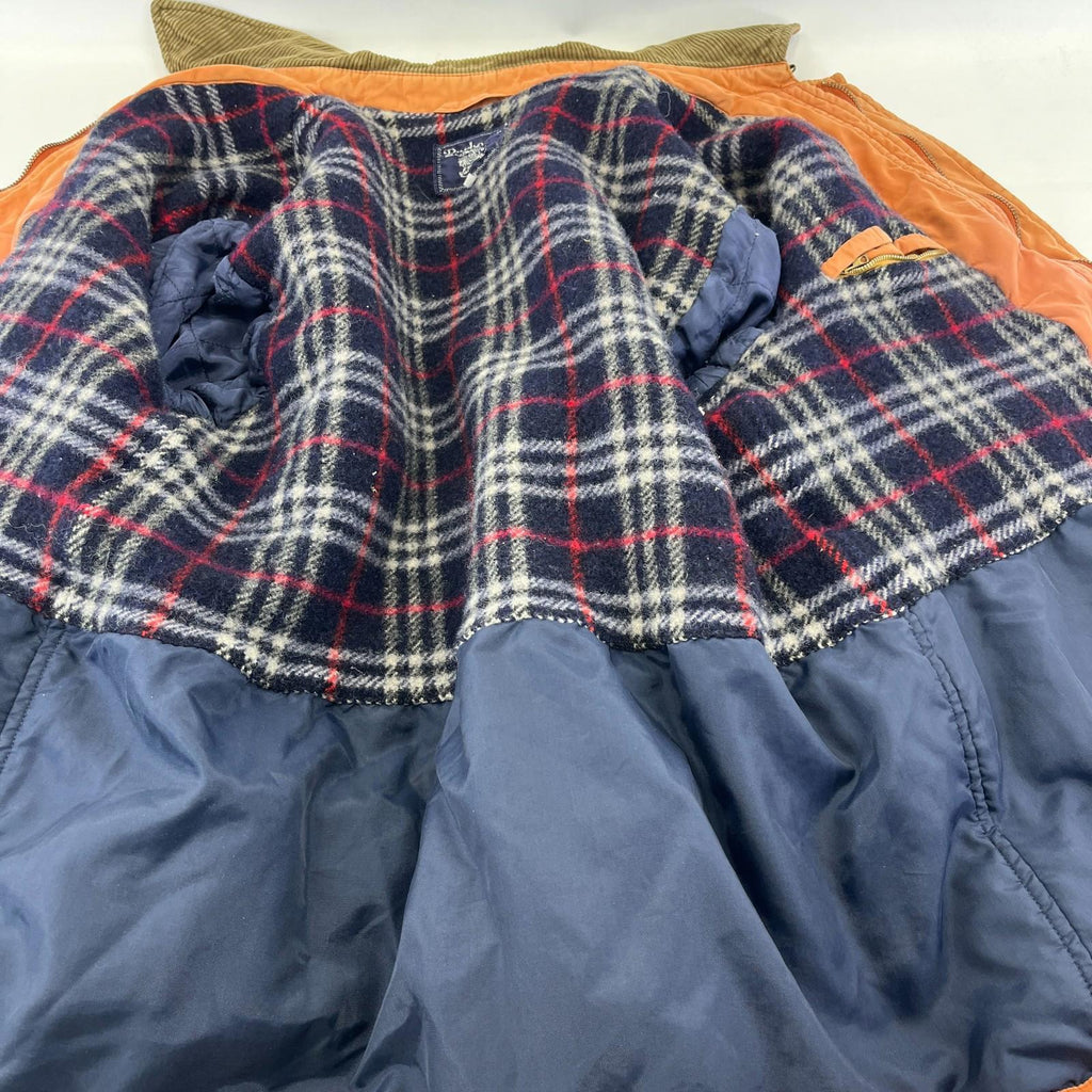 Burberry’s Distressed Look Country Jacket size XL in Orange - Corduroy Collar