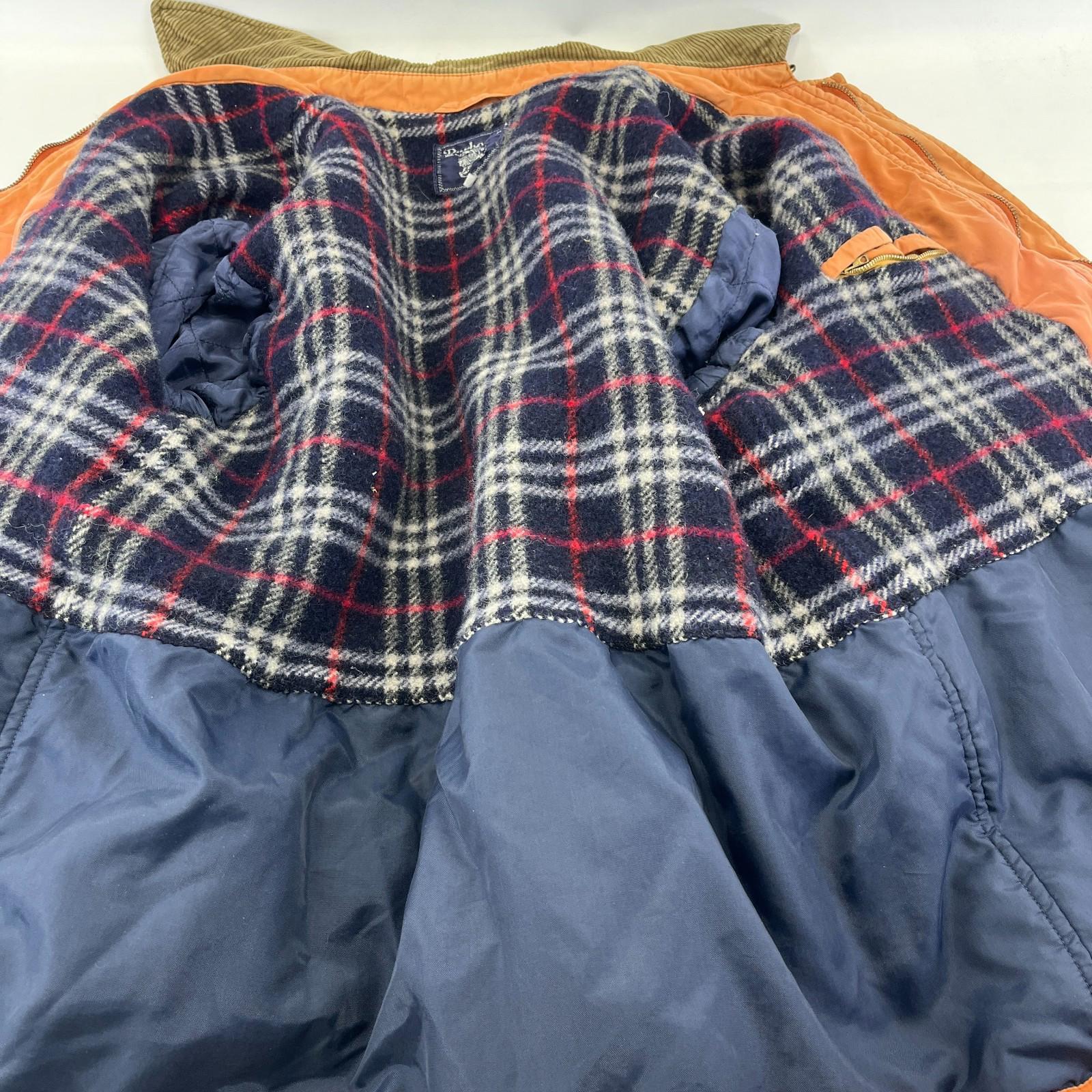 Burberry’s Distressed Look Country Jacket size XL in Orange - Corduroy Collar