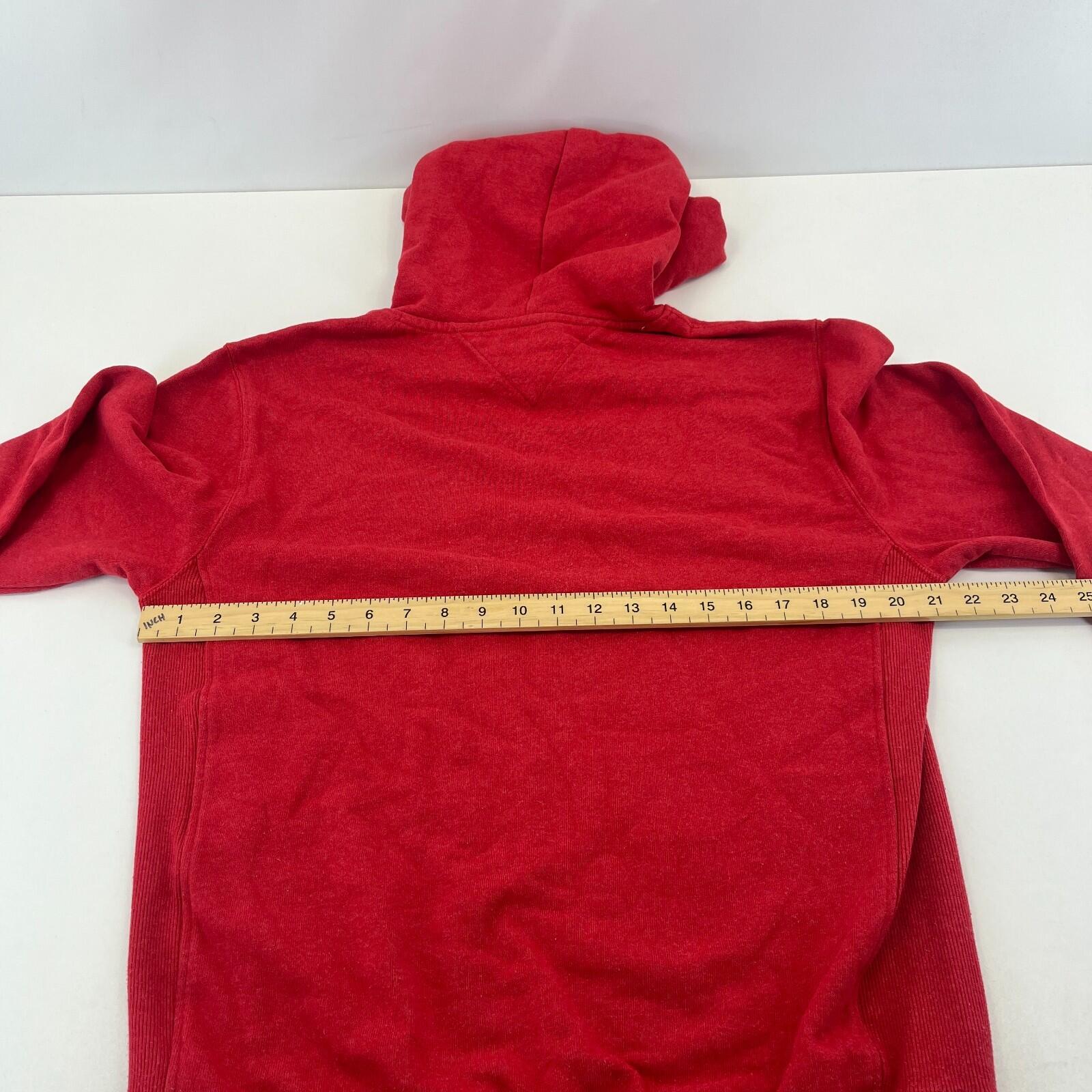 Tommy Jeans Men's Pastel Red Pullover Hoodie size M - Logo