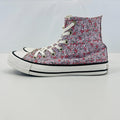 Converse All Star Chuck Taylor Hi-Top Pink Floral Womens Trainers UK size 3.5