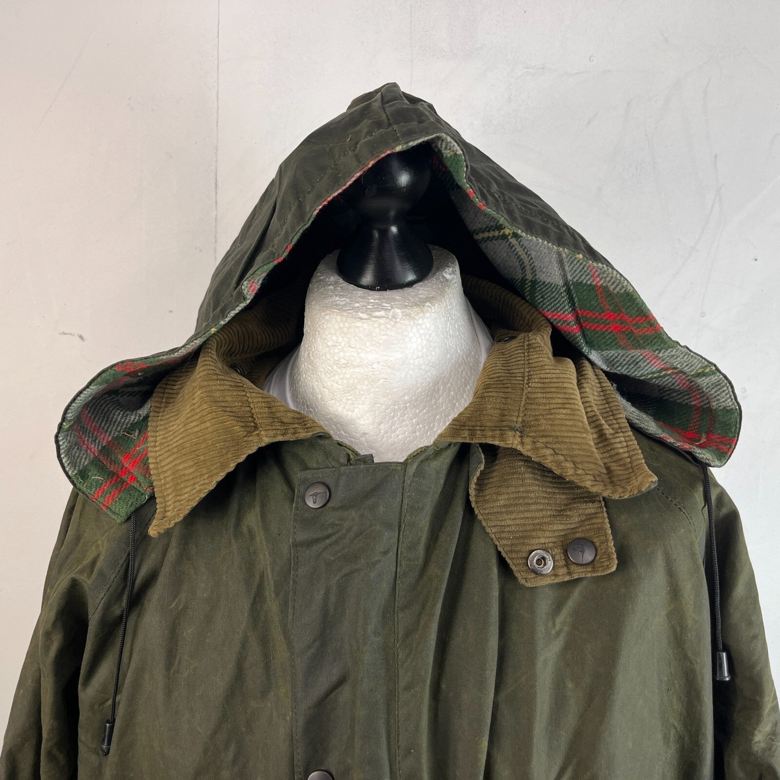 Whatbaron Kruegercoat Wax Cotton Jacket Green size Large