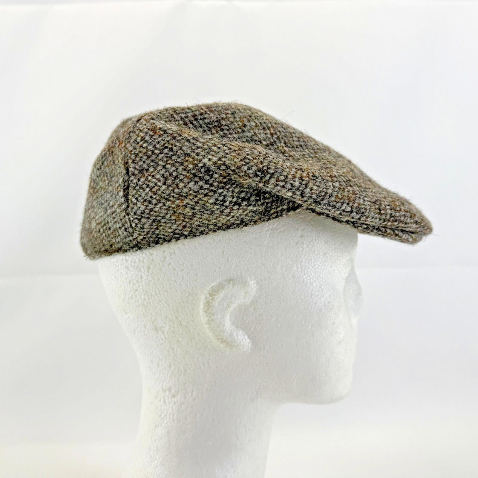 Vtg Christys of London Crofter Flat Cap Peaky Blinders 100% Wool 55cm 6 3/4