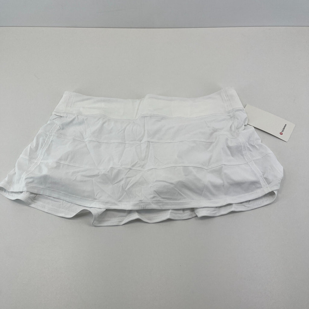 Lululemon Pace Rival MR Skirt Skort White Internal Shorts size US 14 UK 18 BNWT