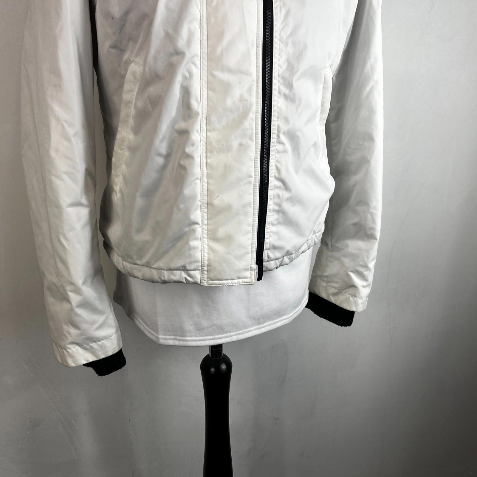 Superdry Women's Waterproof Jacket UK size 14 in White Insulated Hooded Coat
