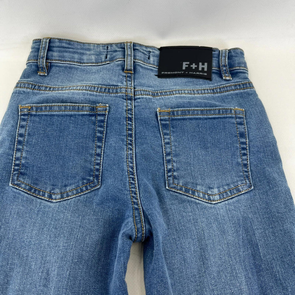 Fremont & Harris Kids Distressed Ripped Skinny Jeans in Blue size W24 10yrs