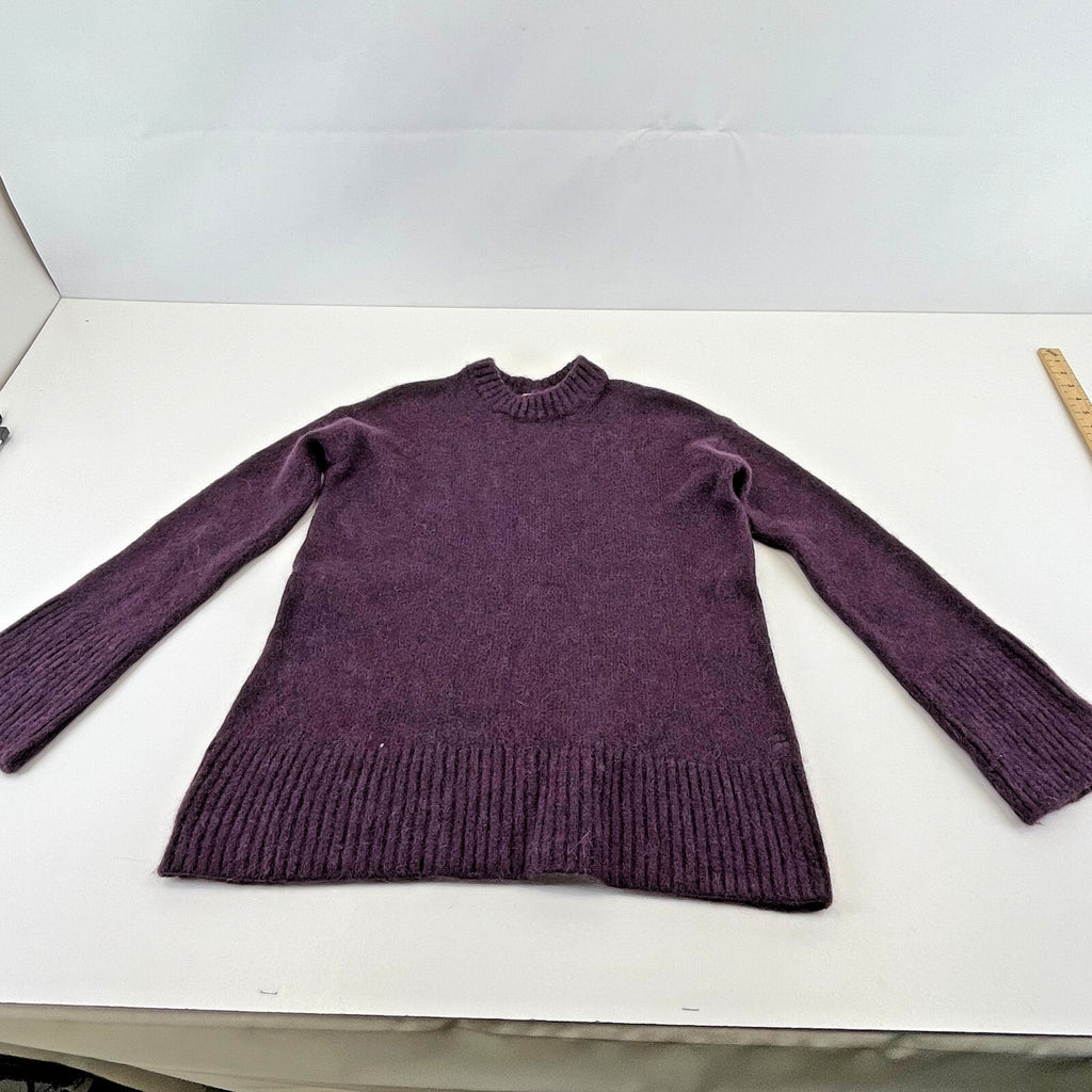 Sweaty Betty Alpine Wool Crew Neck Jumper Sweater in Purple size XXS/6 Alpaca