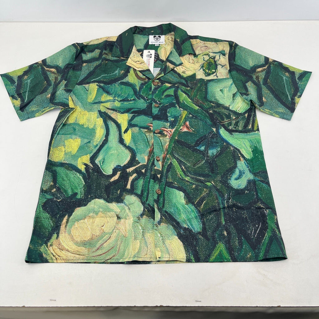 Gloomy Bear AOP Short Sleeve Shirt Forest Jungle Print size M - Sh*te Shirt