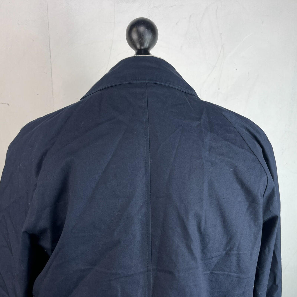 Vintage Men's Trench Coat in Navy Blue with Removable Liner size R40 Raincoat